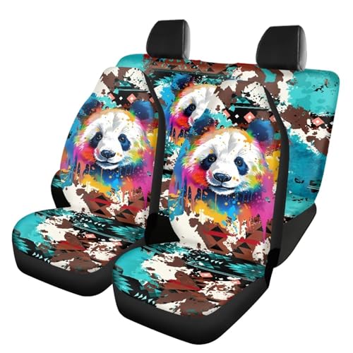 Aztec Tribe Colorful Paint Panda