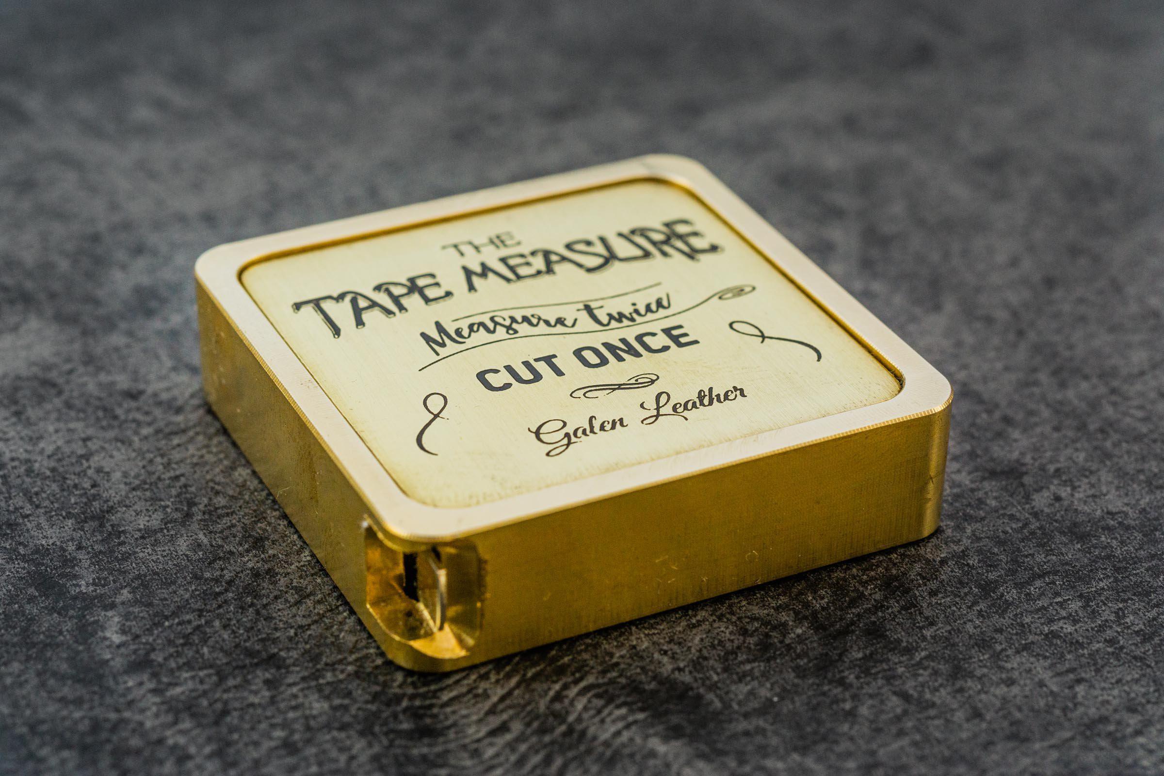 Premium Brass Tape Measure - 16 ft Retractable Measuring Tape with Easy-Read Markings - Perfect for DIY Projects, Construction, and Home Improvement