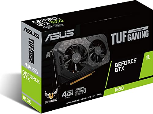 ASUS TUF Gaming GeForce GTX 1650 4GB GDDR6 Graphics Card - High Performance for 1080p Gaming, Streaming & Content Creation | Perfect for PC Builds & Esports