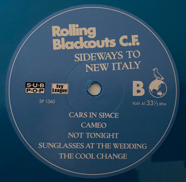 Rolling Blackouts Coastal Fever - Sideways To New Italy Limited Edition Blue Vinyl LP Album (Near Mint NM/M) | Collectible Record for Music Enthusiasts & Vinyl Collectors