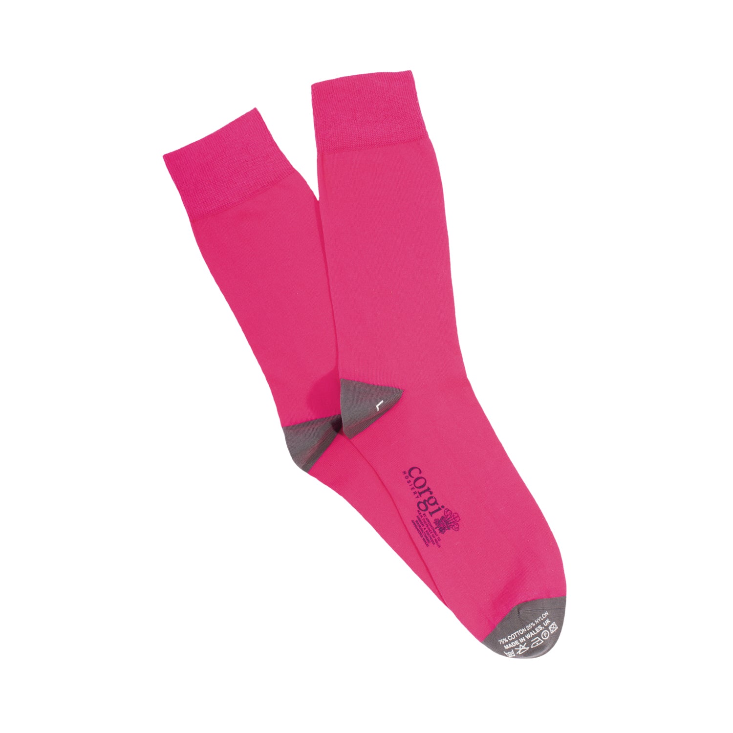 Men's Contrast Heel & Toe Cotton Socks - Breathable Casual Athletic Socks for Running, Gym & Everyday Wear