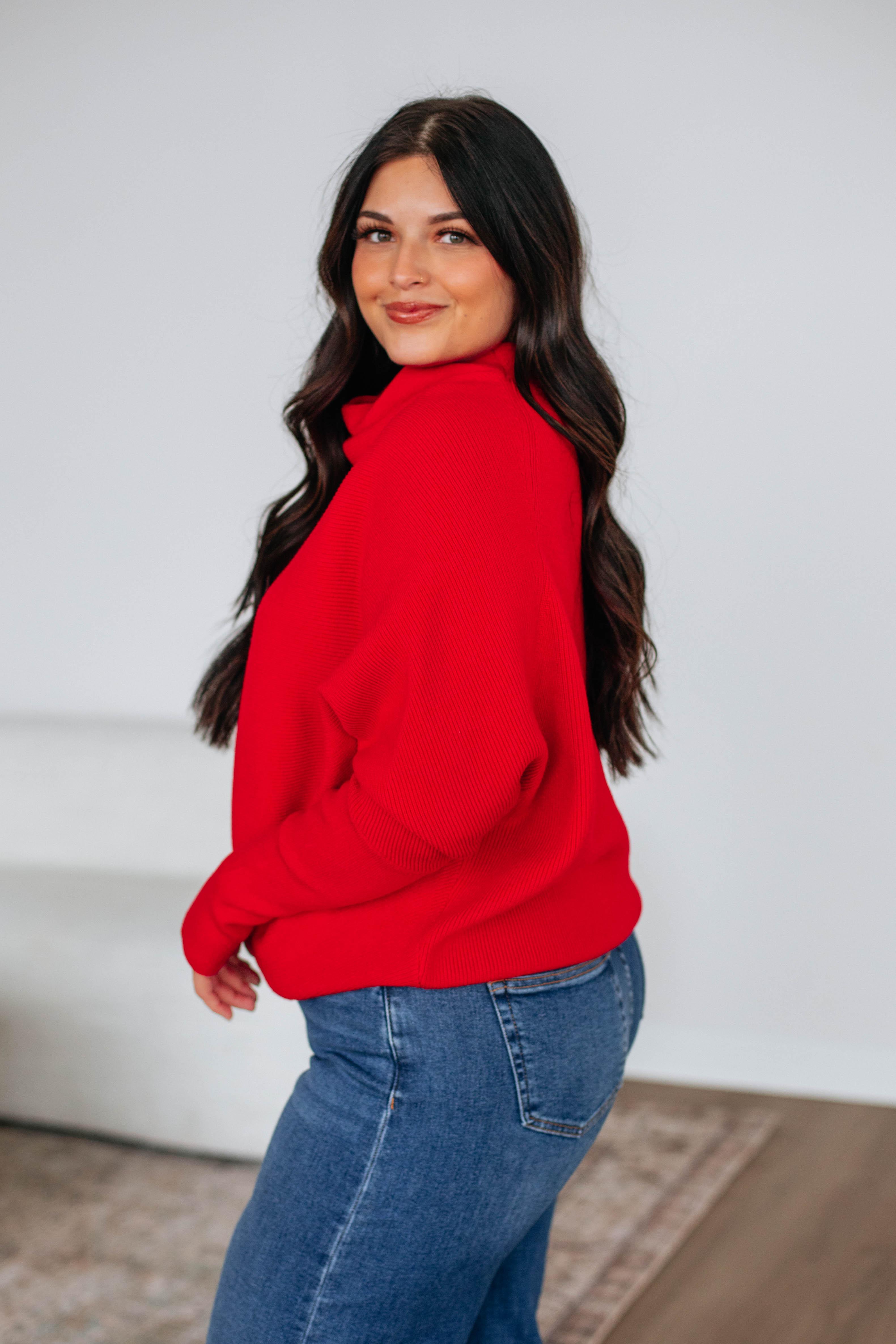 Gretchen Dolman Women's Ruby Knit Sweater - Soft & Stylish Pullover for Fall & Winter Fashion | Perfect for Casual Outings & Cozy Evenings