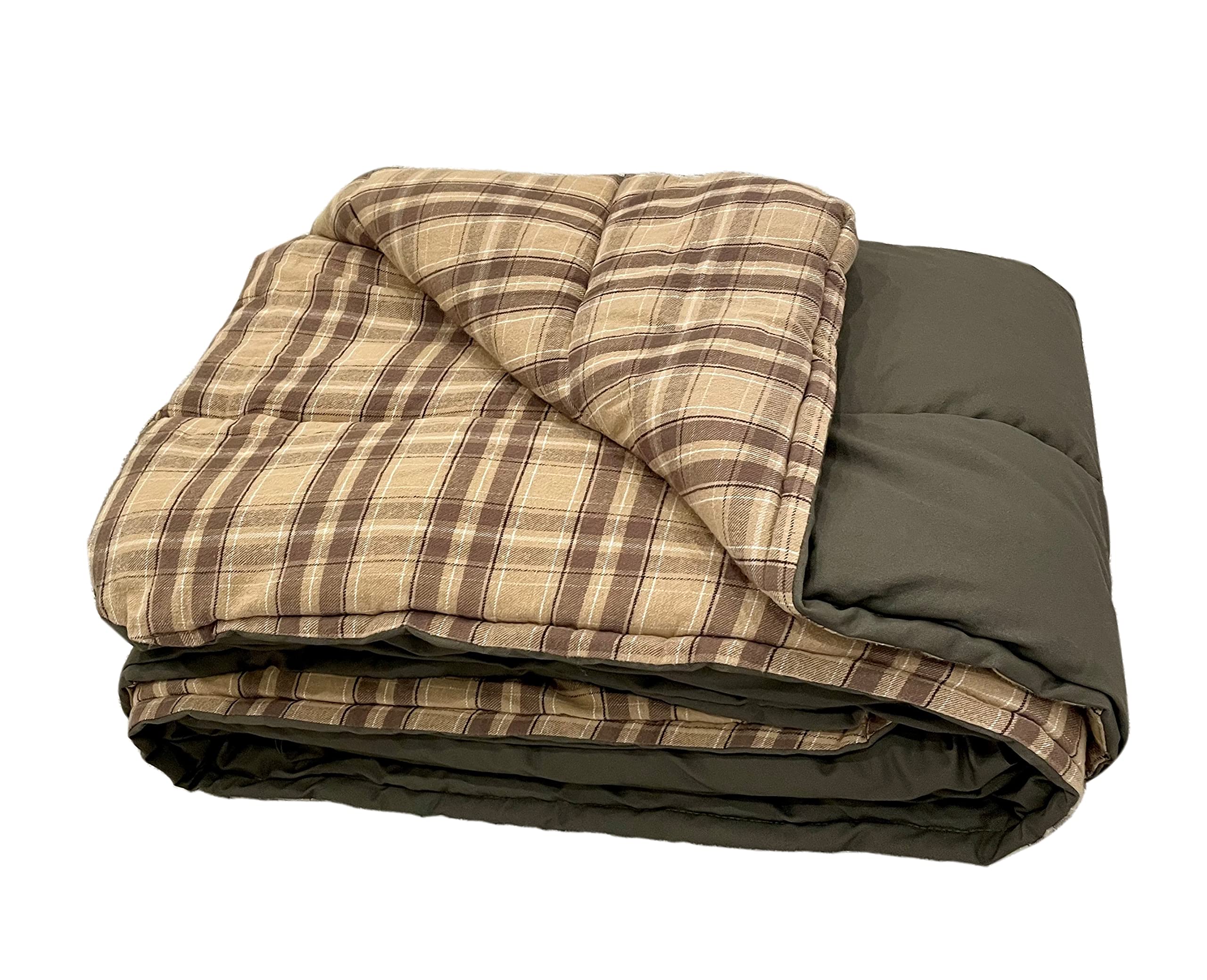 KODIAK CANVAS Camping Quilt - Lightweight Outdoor Blanket for Backpacking, Hiking & Travel - All-Season Camping Gear for Men & Women