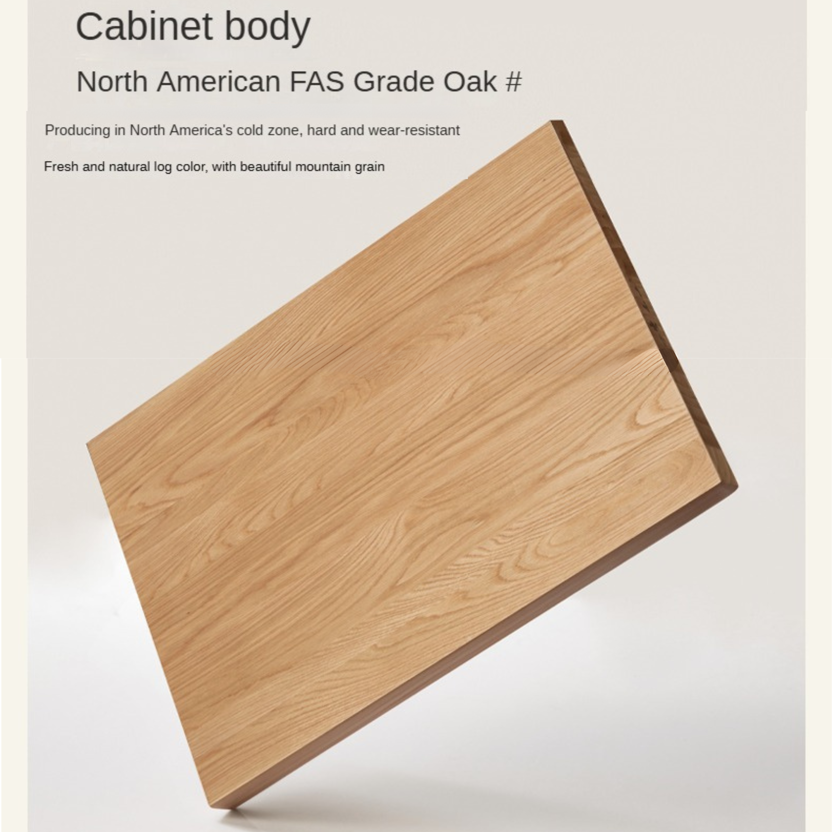 Oak Solid Wood Modern Nine Drawer Cabinet - Stylish Storage Solution for Bedroom, Living Room & Office Organization