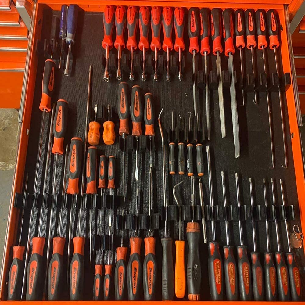 Pro Series 4.0 Rubber Magnetic Modular Screwdriver Holder - Tool Box Organizer for Professional & DIY Mechanics | Durable Tool Storage Solution | Perfect for Garage, Workshop & Automotive Repair