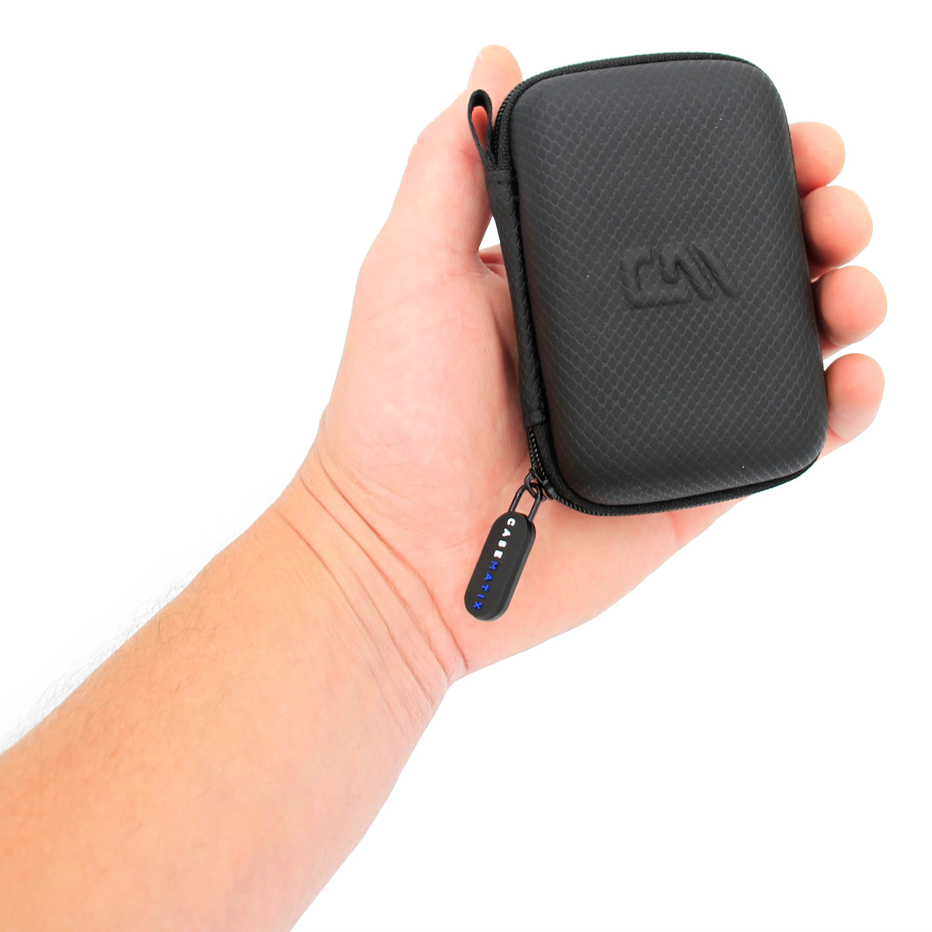 CASEMATIX Fitness Carry Case for Peloton Heart Rate Monitor Armband & Charger - Protective Storage Pouch for Workout Accessories - Perfect for Gym, Cycling & Home Fitness