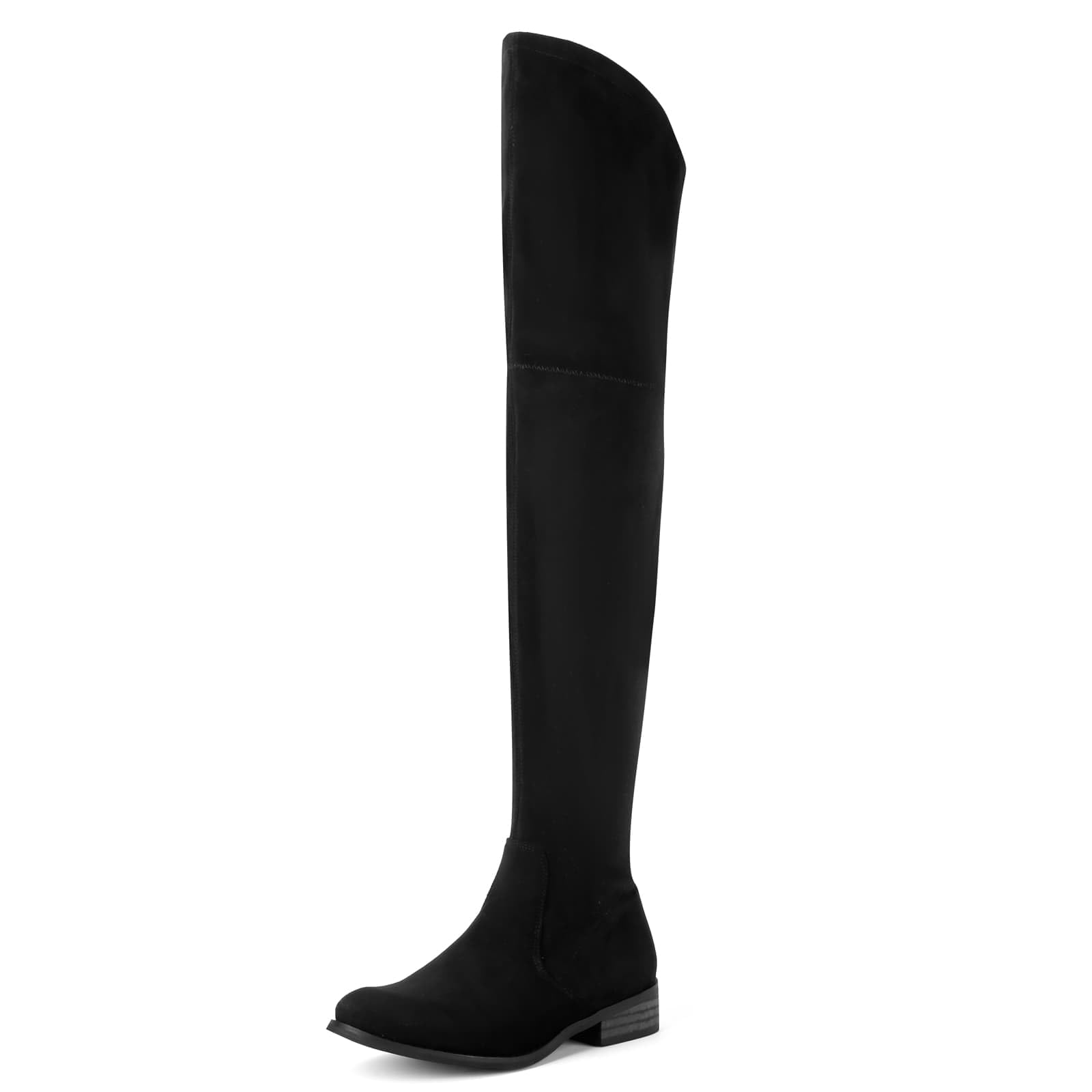 Stylish Women's Over The Knee Boots - Thigh High Stretchable Boots with Low Block Heel & Pointed Toe | Perfect for Fall/Winter Fashion, Date Nights & Office Wear