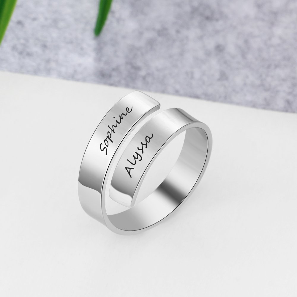Personalized Best Friend Rings for Women - BFF Sister Promise Rings, Graduation Gifts for Girls - Perfect for Anniversaries, Birthdays & Special Occasions