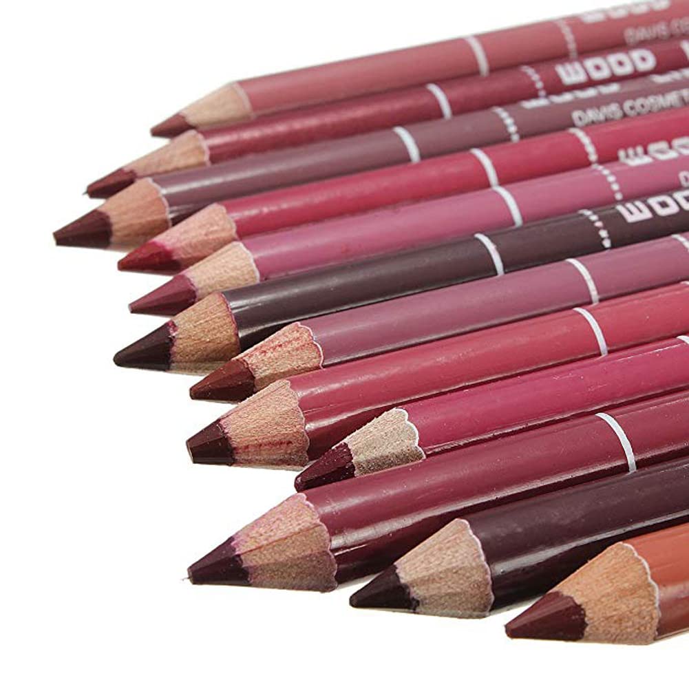 12PCS Waterproof Lip Liner Pencil Set - Long Lasting Professional Lip Makeup Kit for Women & Girls | Perfect for Daily Use, Parties & Special Occasions