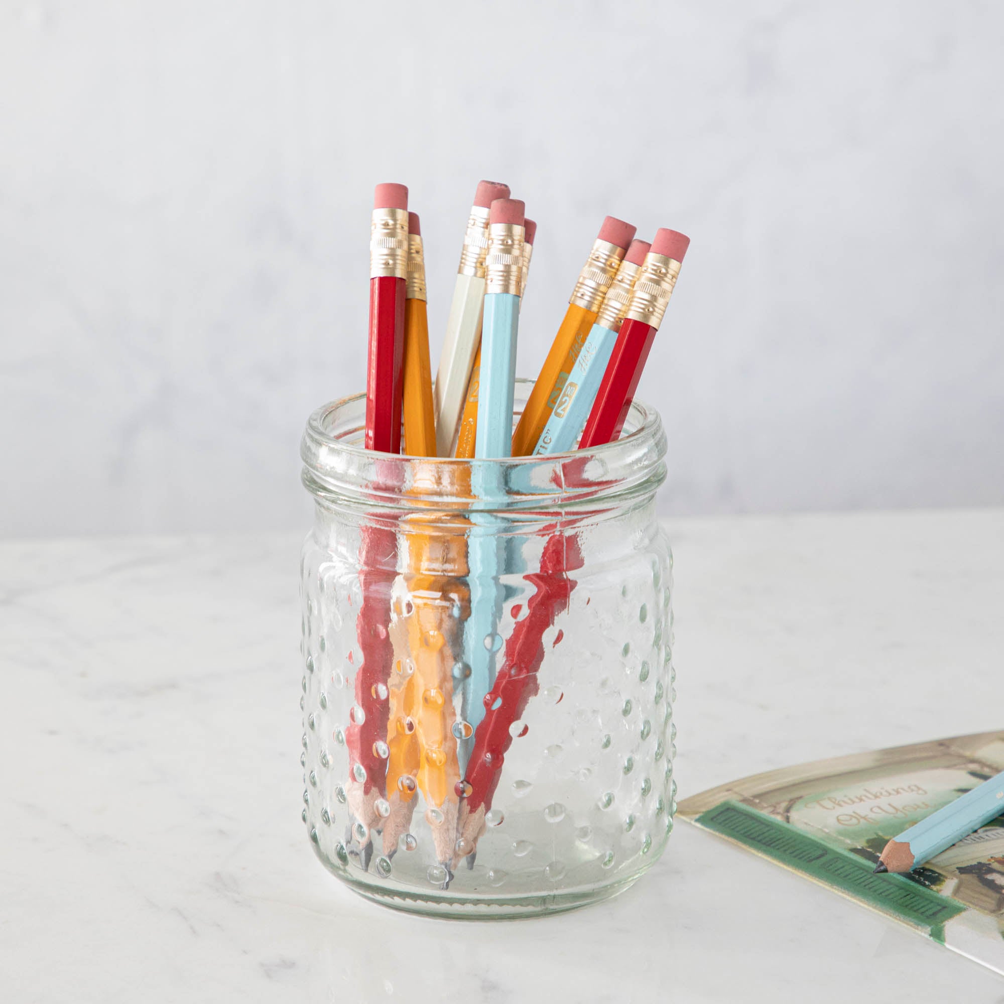 Clear Glass Hobnail Jar with Lid - Vintage Style Storage Container for Candles, Bath Salts, Spices & Kitchen Decor - Perfect for Home, Wedding, Party Decorations