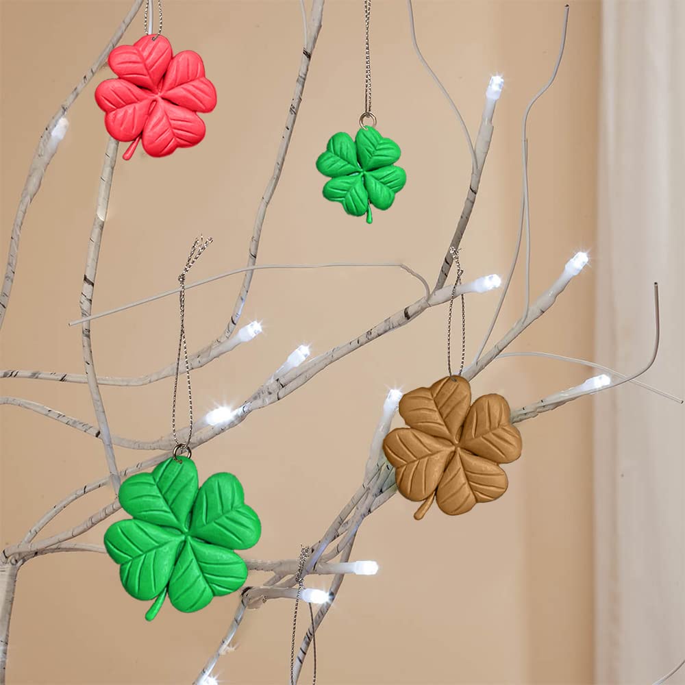 Lucky Four Leaf Clover Silicone Mold Set - Soft Polymer Clay Molds for Fondant, Chocolate, Cake Decorating, Resin Casting & DIY Crafts - Perfect for St. Patrick's Day, Baking, Candy Making & Home Decor