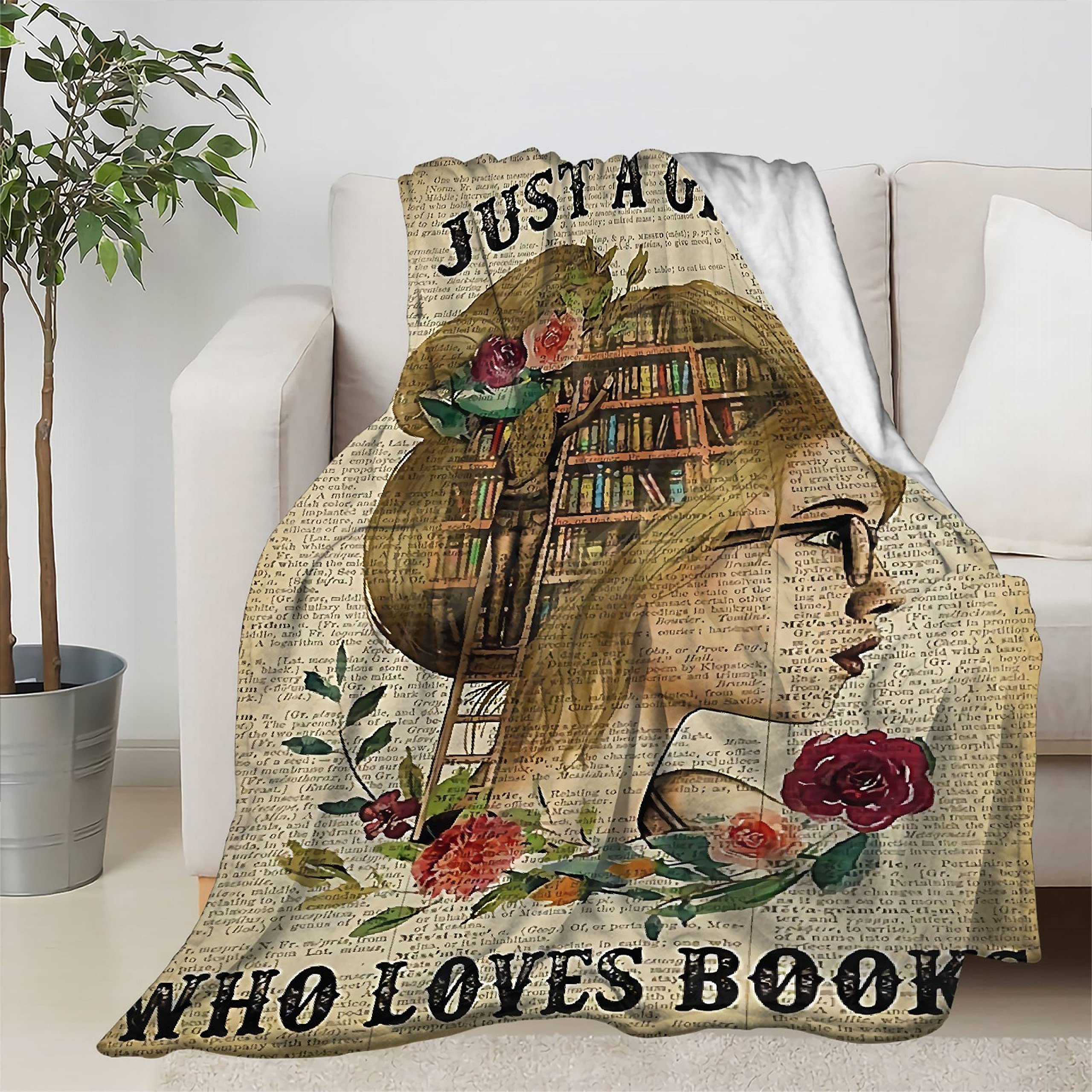 Just A Girl Who Loves Books Blanket - 120