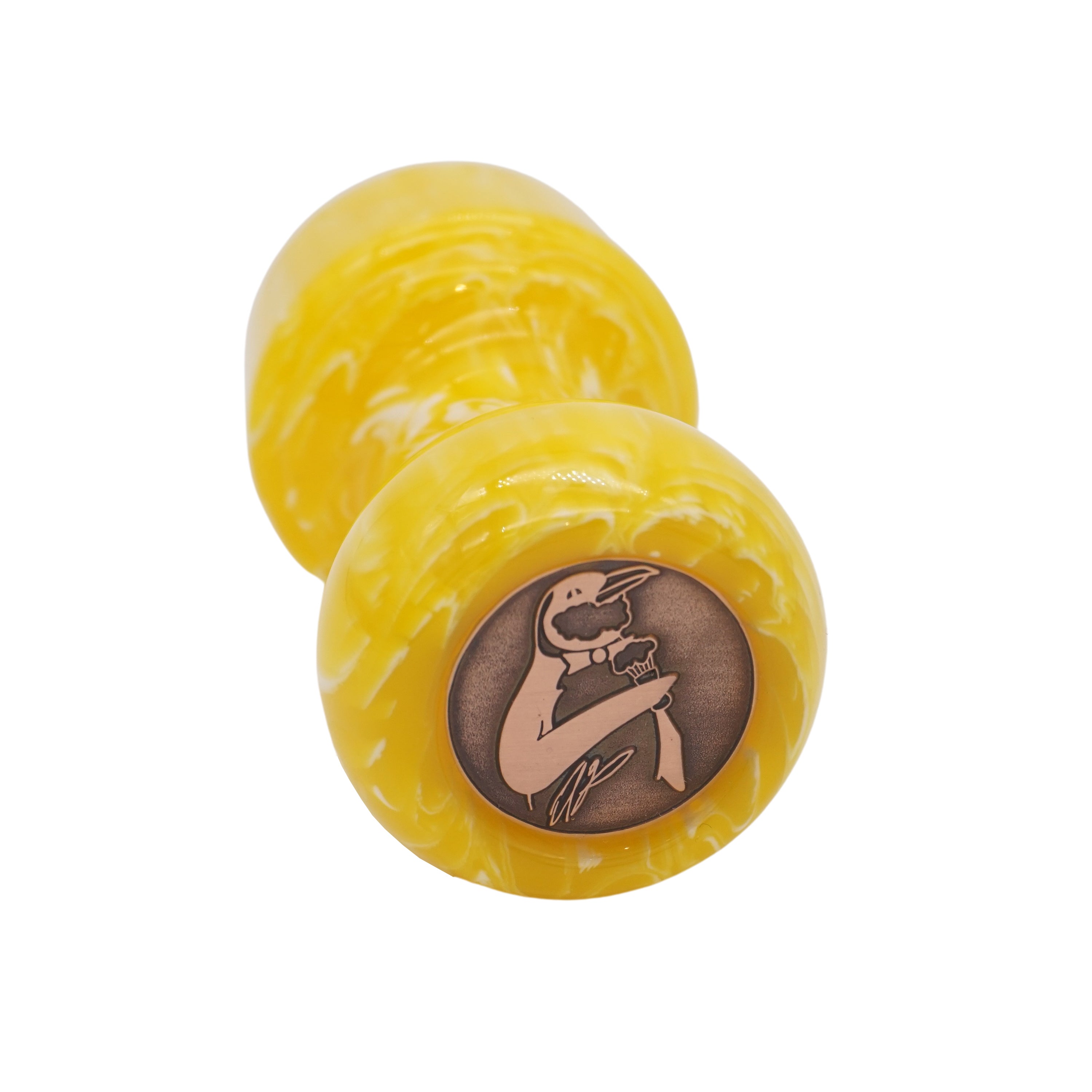 Premium Lemon Drop Handcrafted Shaving Brush Handle - Fits 24mm & 26mm Knots - Perfect for Wet Shaving & Grooming Kits - Ideal Gift for Men's Skincare Routine
