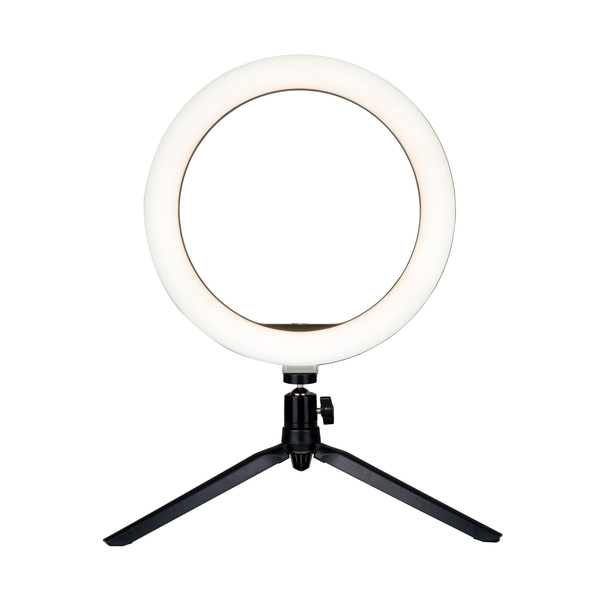 10 Inch LED Ring Light with Tripod Stand & Phone Holder - USB Dimmable Beauty Vlogging Light for YouTube, TikTok, Instagram - Perfect for Makeup, Live Streaming & Video Calls