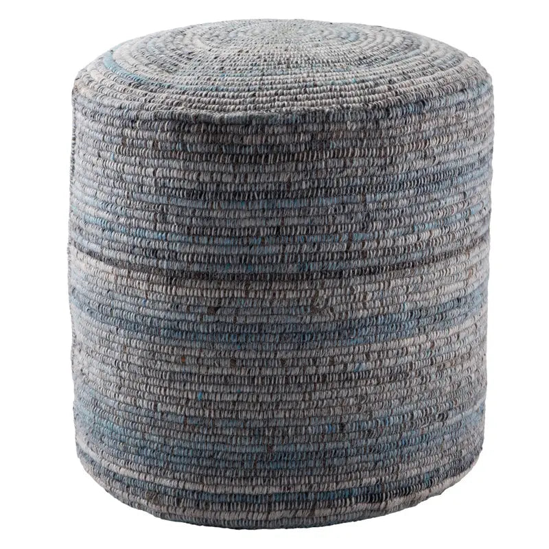 Jaipur Living Amarillo Handmade Pouf Ottoman - Boho Chic Floor Seating & Footrest for Living Room, Bedroom, or Nursery Decor