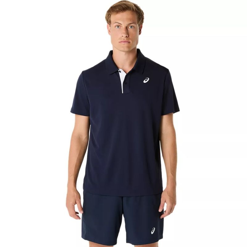 ASICS Men's Performance Tennis Polo Shirt - Moisture-Wicking & Breathable for Court & Casual Wear