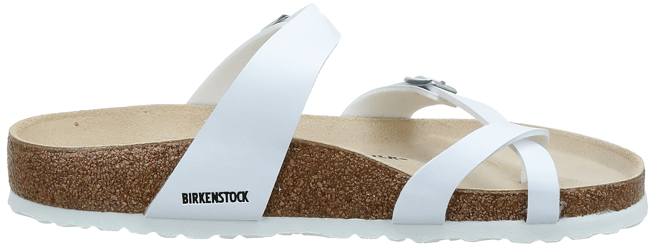 Original Birkenstock Mayari Sandals - Birko-Flor Narrow Width in White, Size 35 (Narrow) | Comfortable Summer Shoes for Women, Perfect for Beach, Vacation & Casual Wear