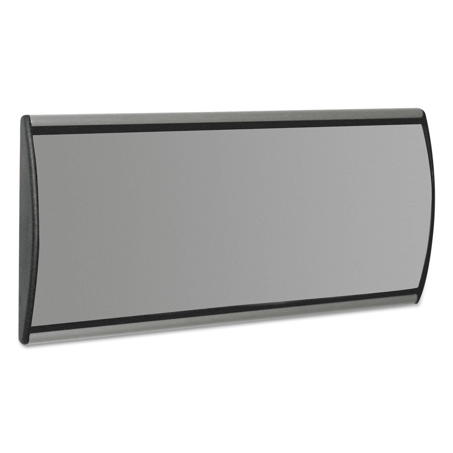 Advantus People Pointer Wall & Door Sign - Aluminum Base, 8.75 x 4 Inches, Black & Silver - Perfect for Offices, Classrooms & Meeting Rooms
