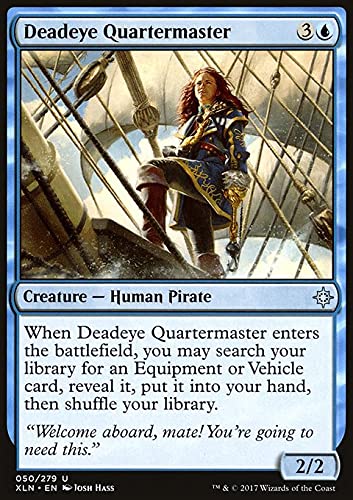 MTG Magic: The Gathering - Deadeye Quartermaster (50) Ixalan XLN Trading Card - Perfect for Commander Decks & Pirate-Themed Battles