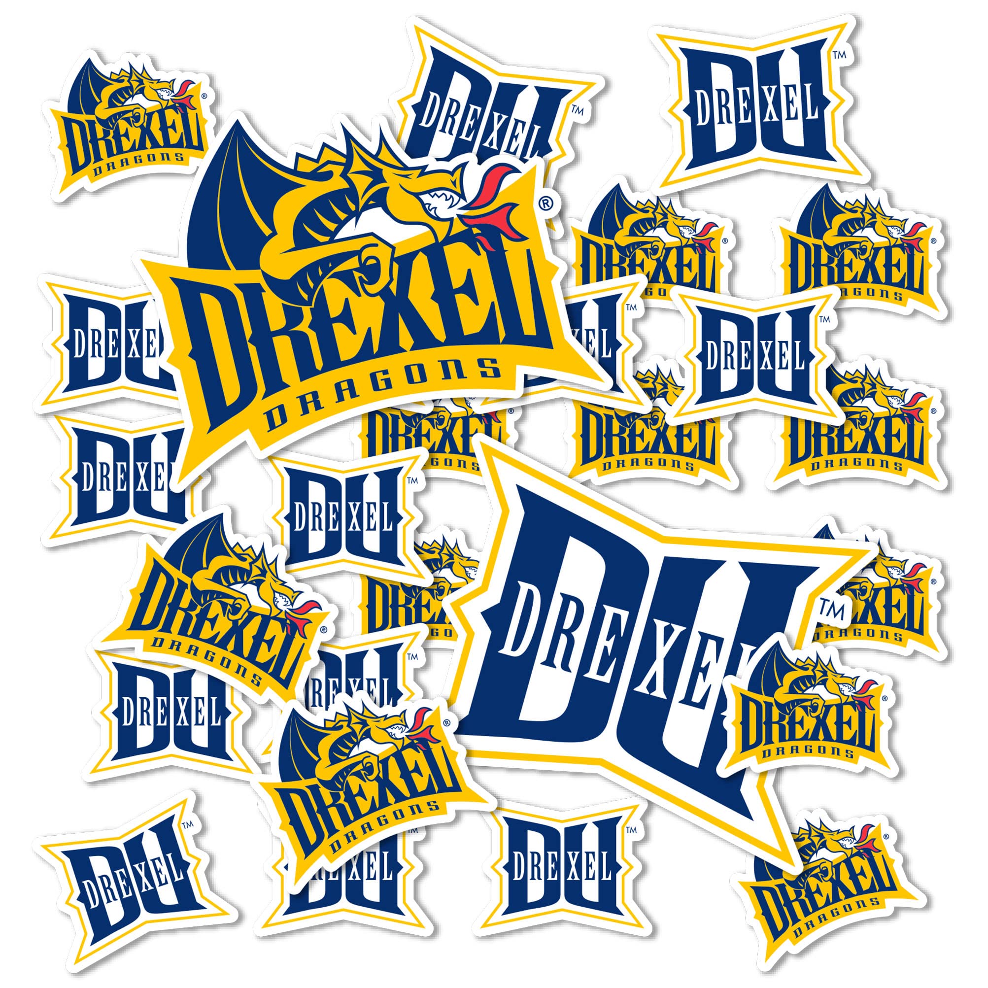 Drexel University Desert Cactus Dragon Vinyl Stickers - Waterproof Decals for Laptop, Water Bottle, Car, Scrapbooking - Perfect for College Students, Dorm Decor & DIY Crafts