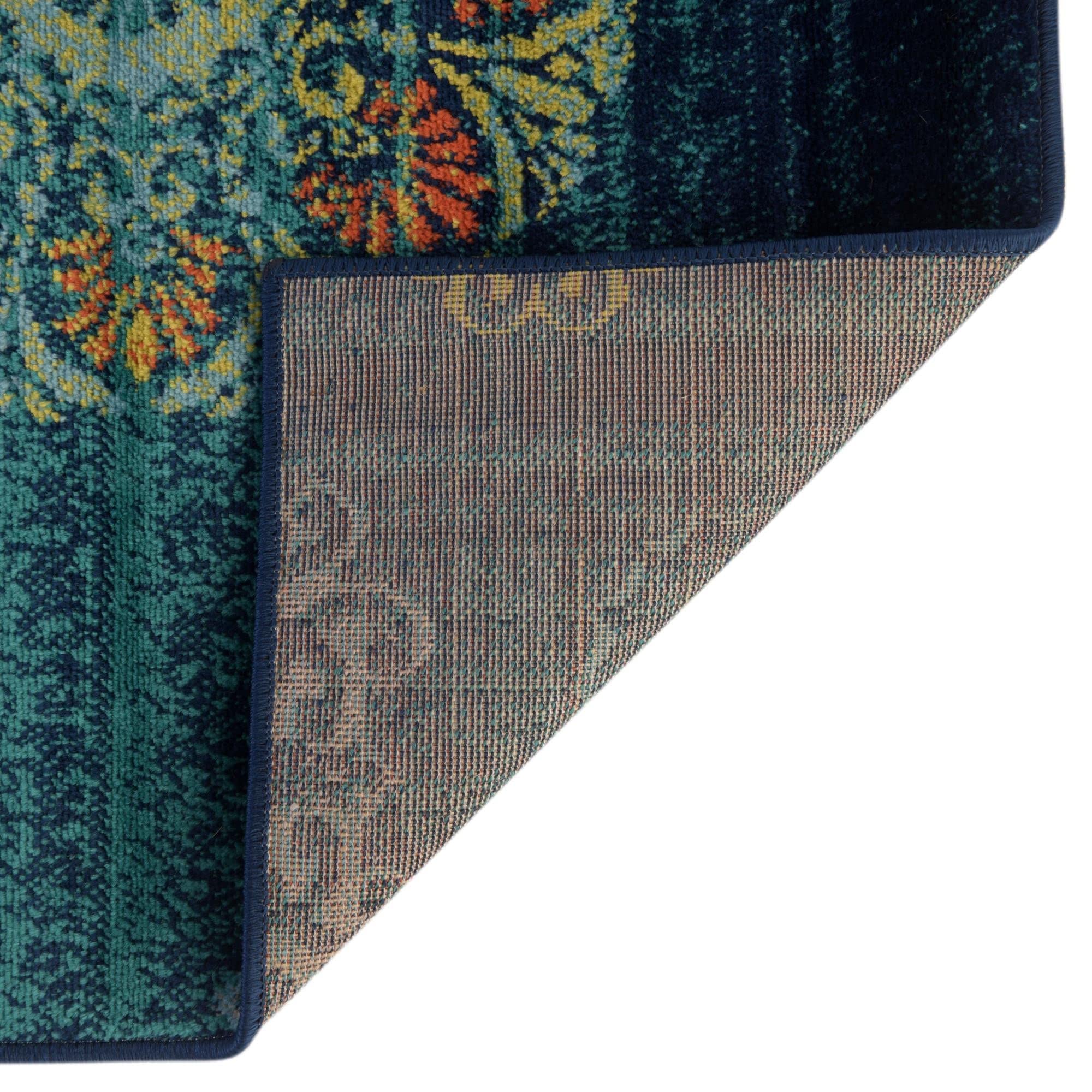 Azalea Collection 10' x 14' Navy Blue Area Rug - Soft Medium Pile Living Room Carpet for Large Spaces, Dining Rooms & Open Floor Plans | Durable & Stylish Home Decor