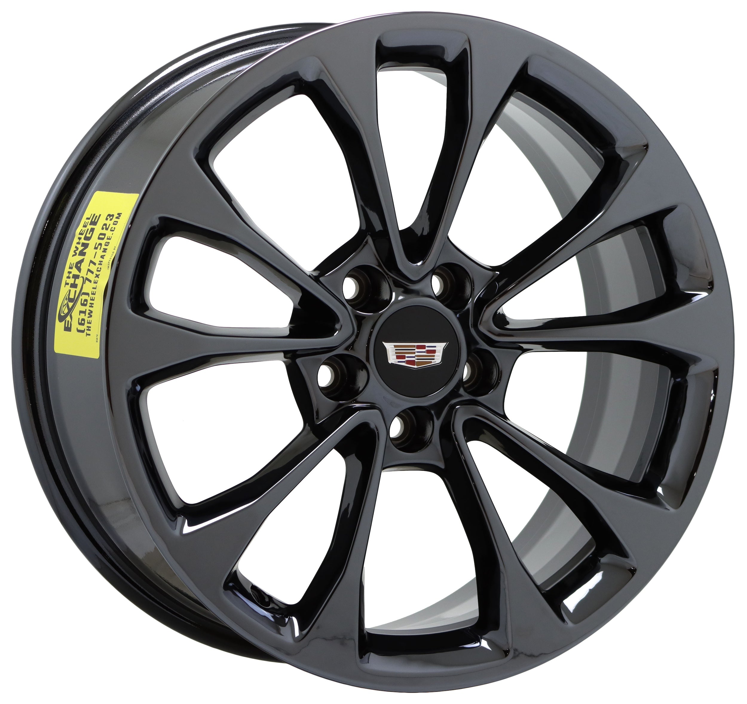 18x8 18x9 Cadillac ATS Coupe Black Chrome Wheels Rims - Factory OEM Set 4731 - Perfect for Custom Car Upgrades & Luxury Vehicle Enhancement
