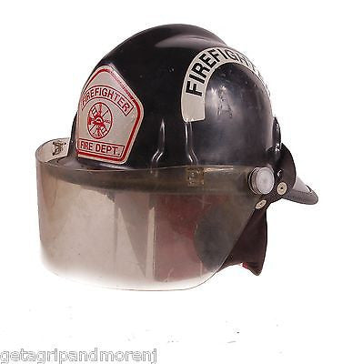 Vintage Cairns & Brother Firefighter Helmet 770 with W.D. Allen Nozzle - Firefighter Gear for Collectors & Emergency Preparedness