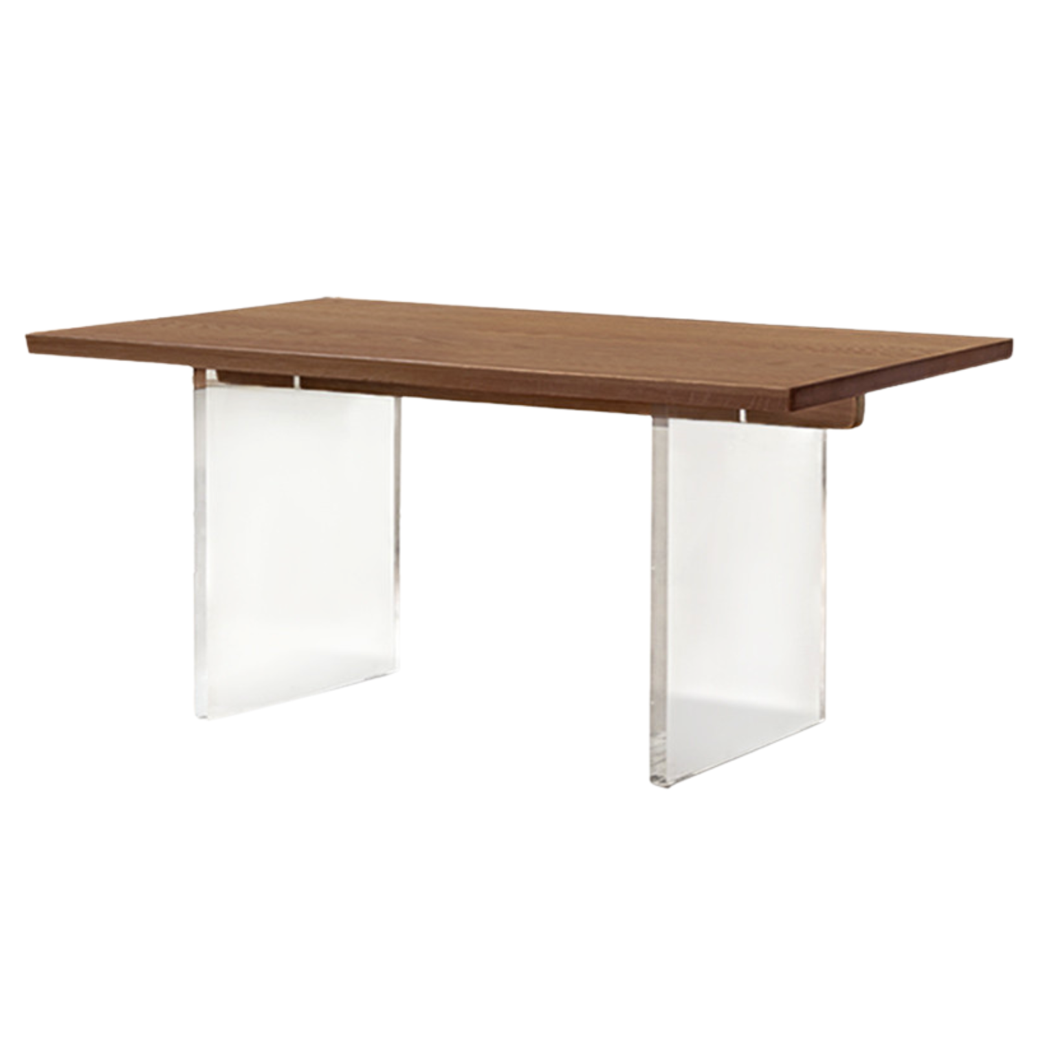 62.9x33.4x29.5 inch / 160x85x75 cm / Walnut color / Oak Suspended dining table
