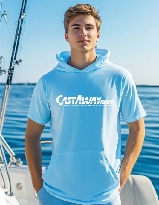 Xtreme Tek Men's Short Sleeve Hooded Performance Shirt - Moisture Wicking Athletic Top for Running, Gym & Outdoor Activities