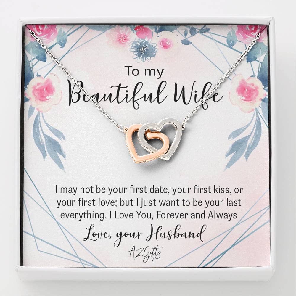 Romantic Heart Necklace Gift for Wife - Elegant Jewelry for Women, Perfect Birthday, Anniversary & Christmas Present from Husband or Boyfriend - Ideal for Date Nights, Weddings & Special Occasions
