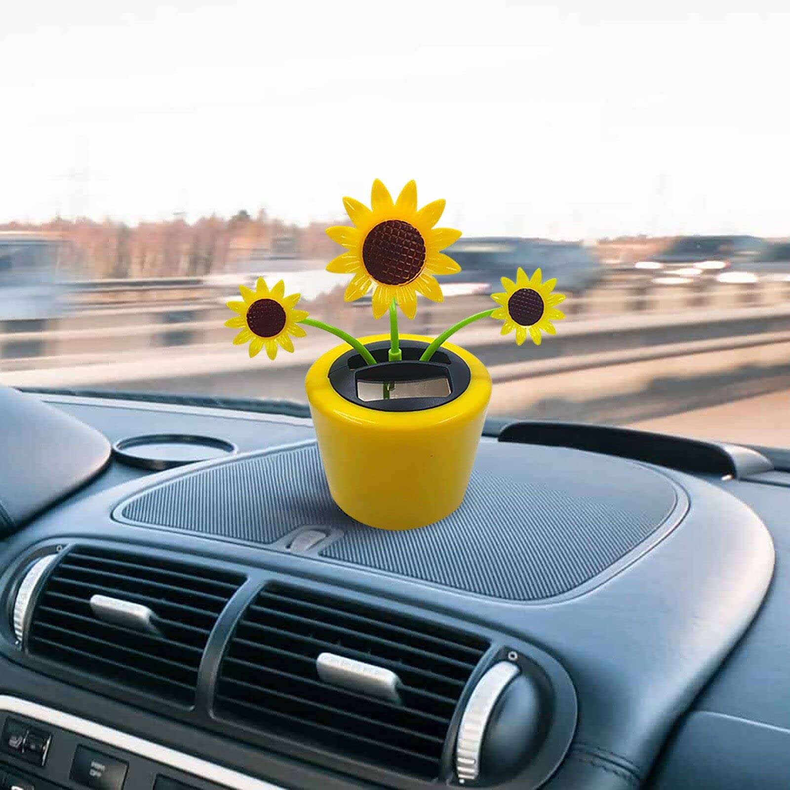 Solar Powered Dancing Sunflower Toy - Funny Electric Car Decor & Office Desk Accessory for Kids & Adults | Perfect for Home, Office, Car Dashboard Decoration & Gift Giving
