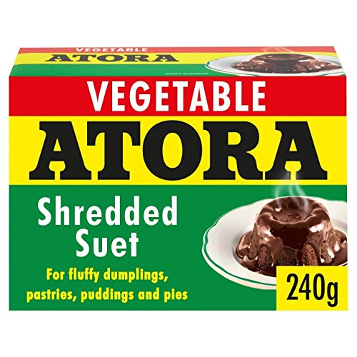 Atora Vegetable Shredded Suet - 200g | Premium Baking Fat for Puddings, Pastries & Dumplings | Ideal for Traditional British Recipes & Holiday Cooking