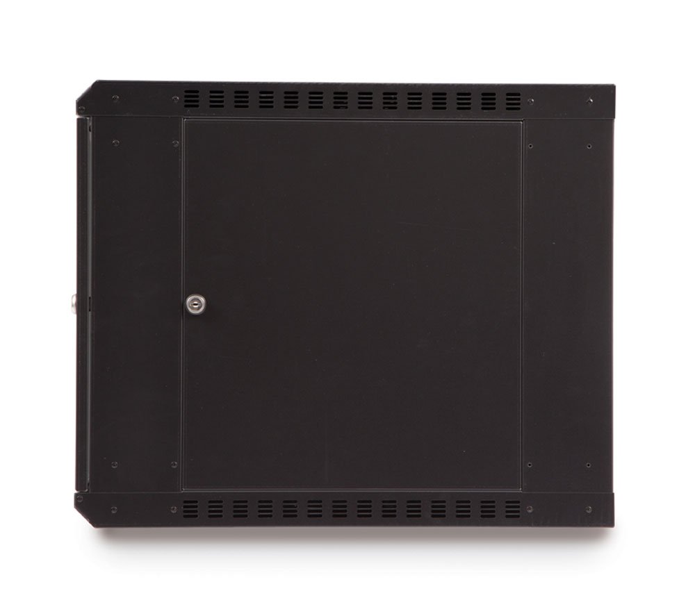9U Wall Mount Cabinet with Solid Door - Secure Network Storage