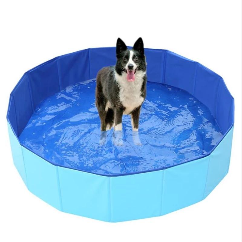 Foldable Dog Bathtub & Portable Swimming Pool for Pets - Indoor & Outdoor Bathing, Training, and Playtime for Small to Large Dogs
