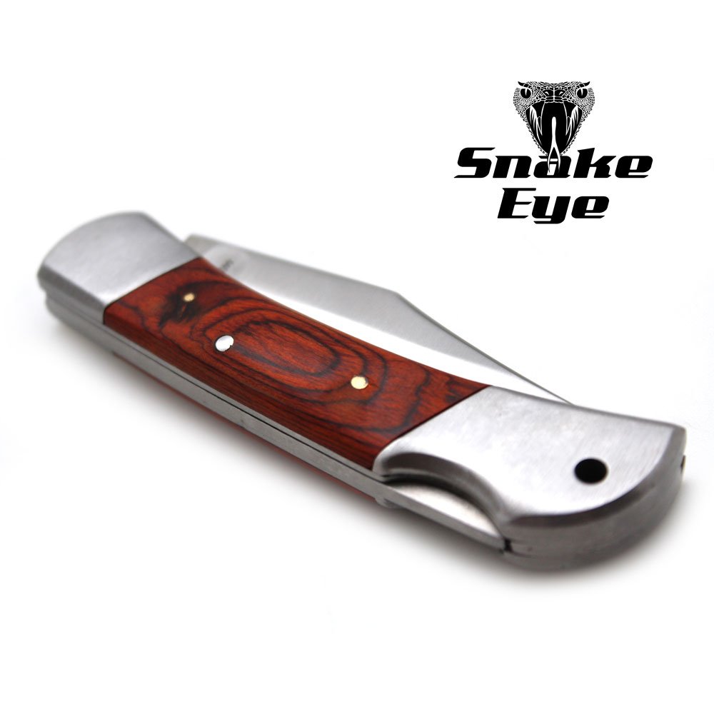 Premium Snake Eye Tactical Lockback Folding Pocket Knife - Small Size with Ergonomic Handle for Outdoor, Camping & EDC Collection | Perfect for Hiking, Survival & Everyday Carry