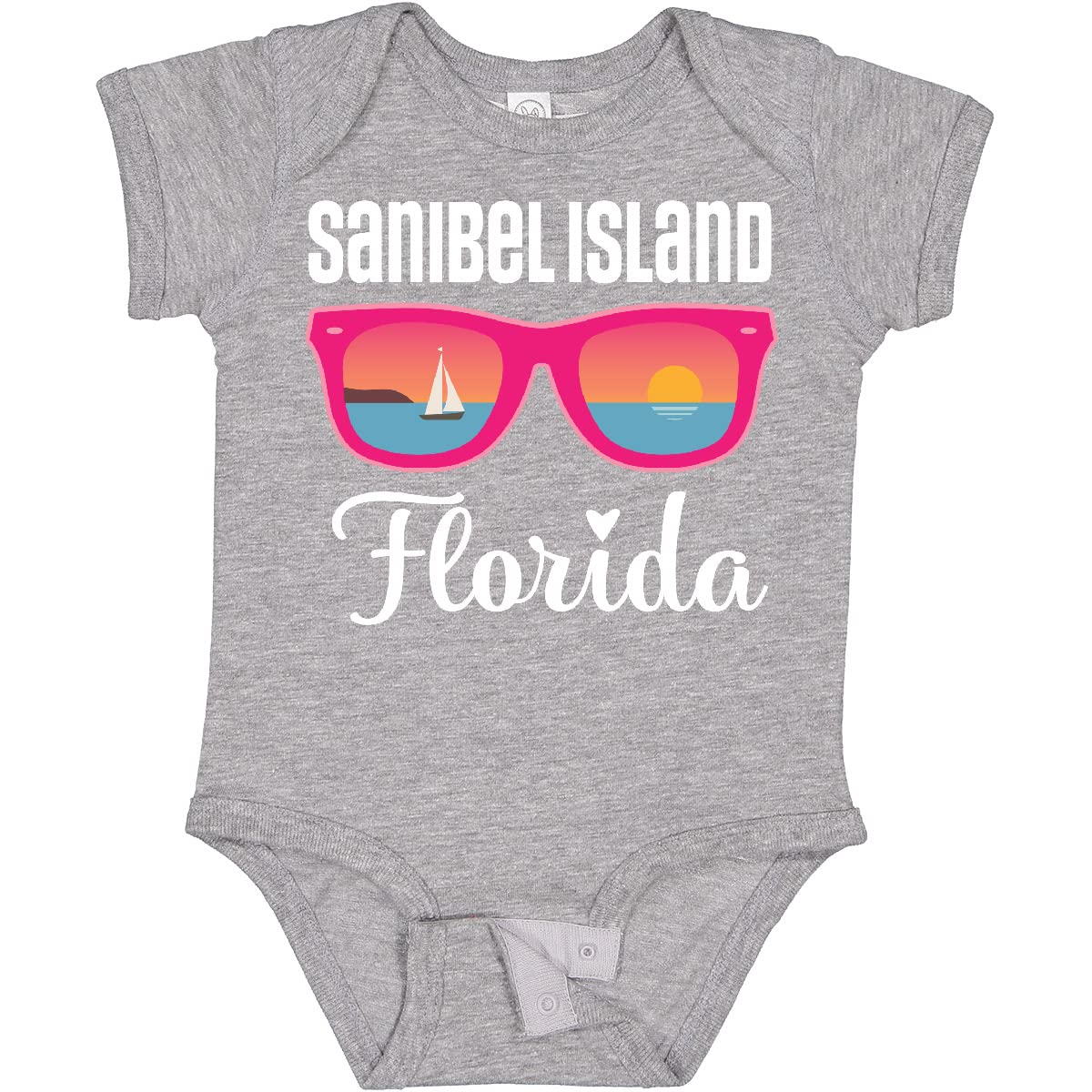 Inktastic Sanibel Island Florida Vacation Baby Bodysuit - Cute Infant Onesie for Beach Trips & Family Getaways