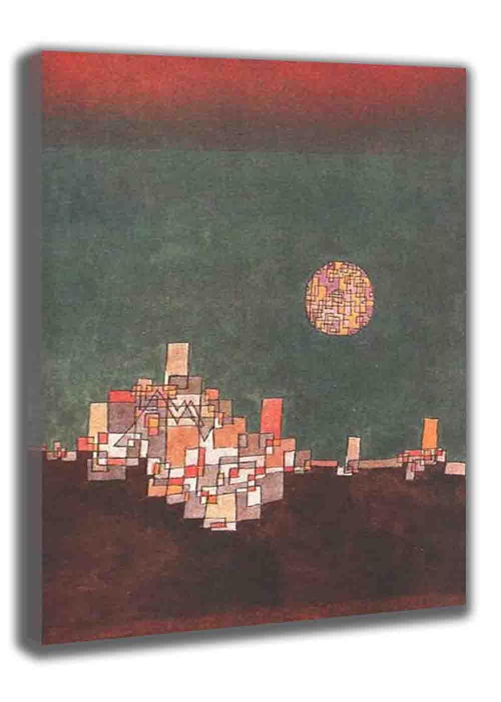 Paul Klee 'Chosen Site' Framed Oil Painting Canvas Wall Art - Colorful Home Decor for Living Room, Bedroom & Office (25x35cm/10x14inch) - Perfect Gift for Art Lovers & Modern Interior Design