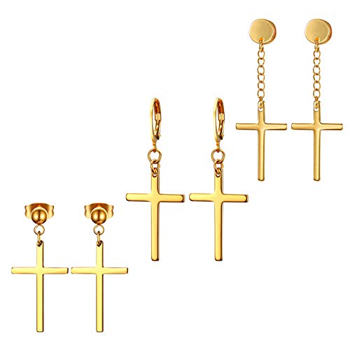 Cross Dangle Earrings