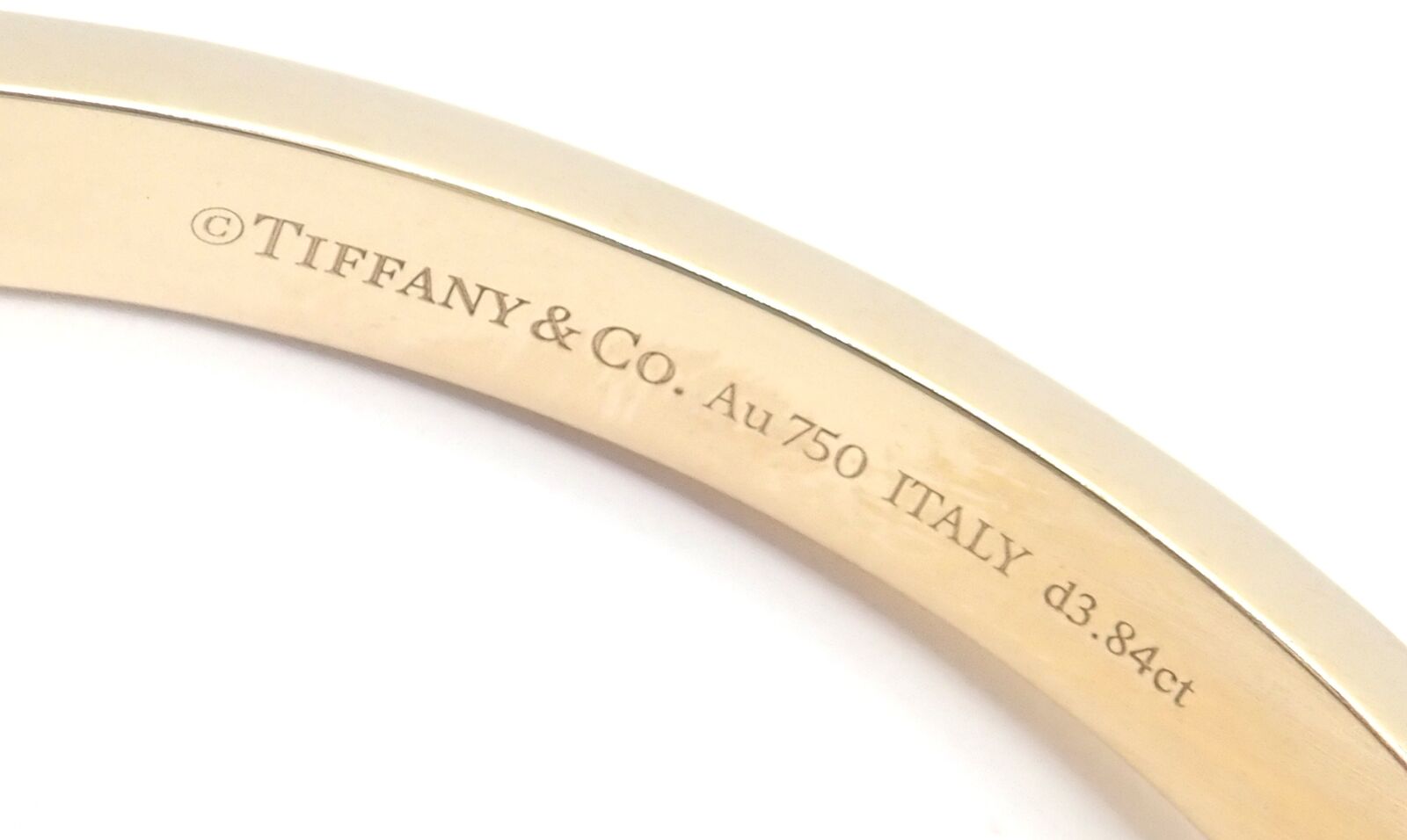 Authentic Tiffany & Co 18k Yellow Gold Diamond T1 Wide Hinged Bangle Bracelet - Luxury Jewelry for Women, Perfect for Weddings, Anniversaries & Special Occasions