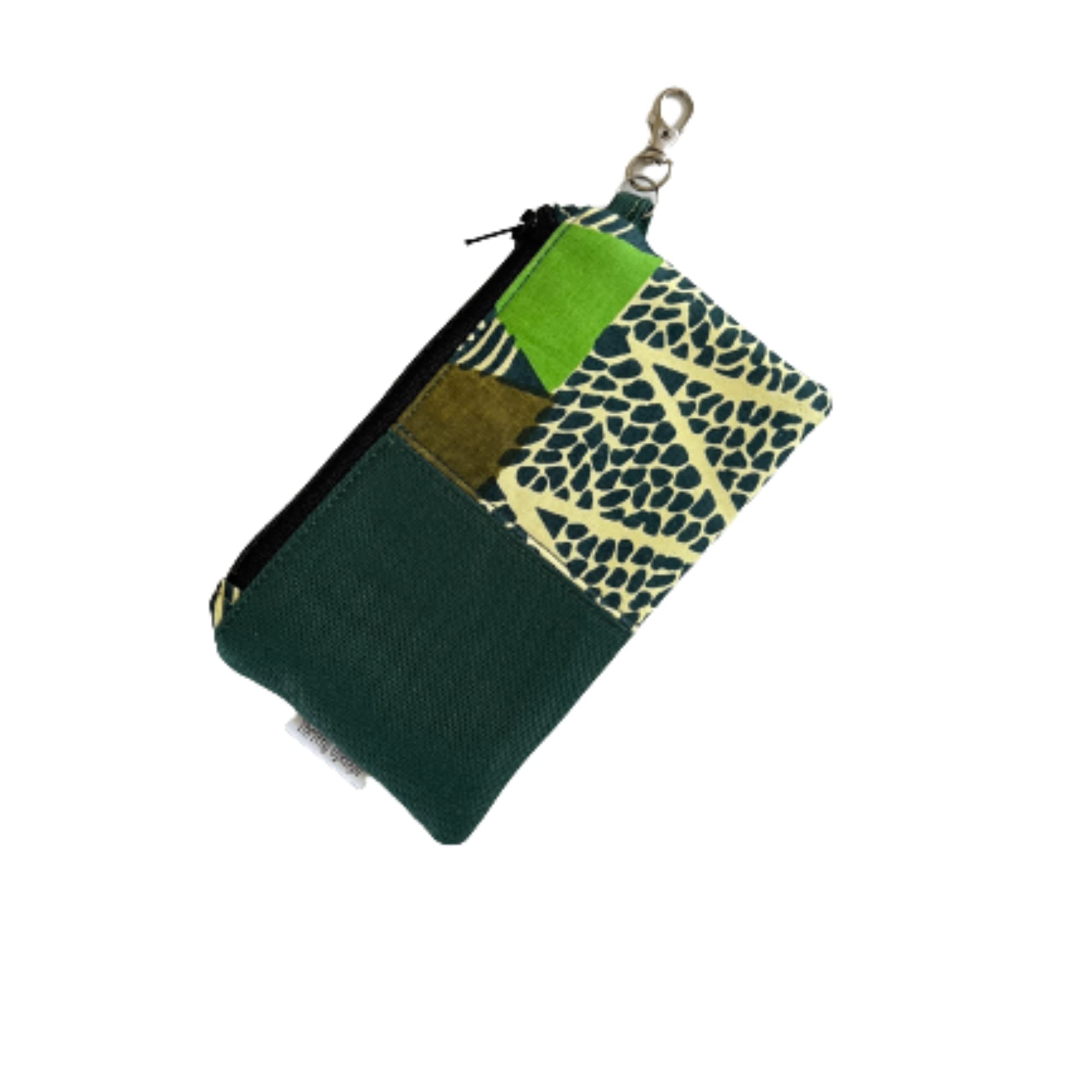 Stylish Green Coin Pouch - African Inspired Change Purse for Women & Men | Perfect for Travel, Shopping & Everyday Use