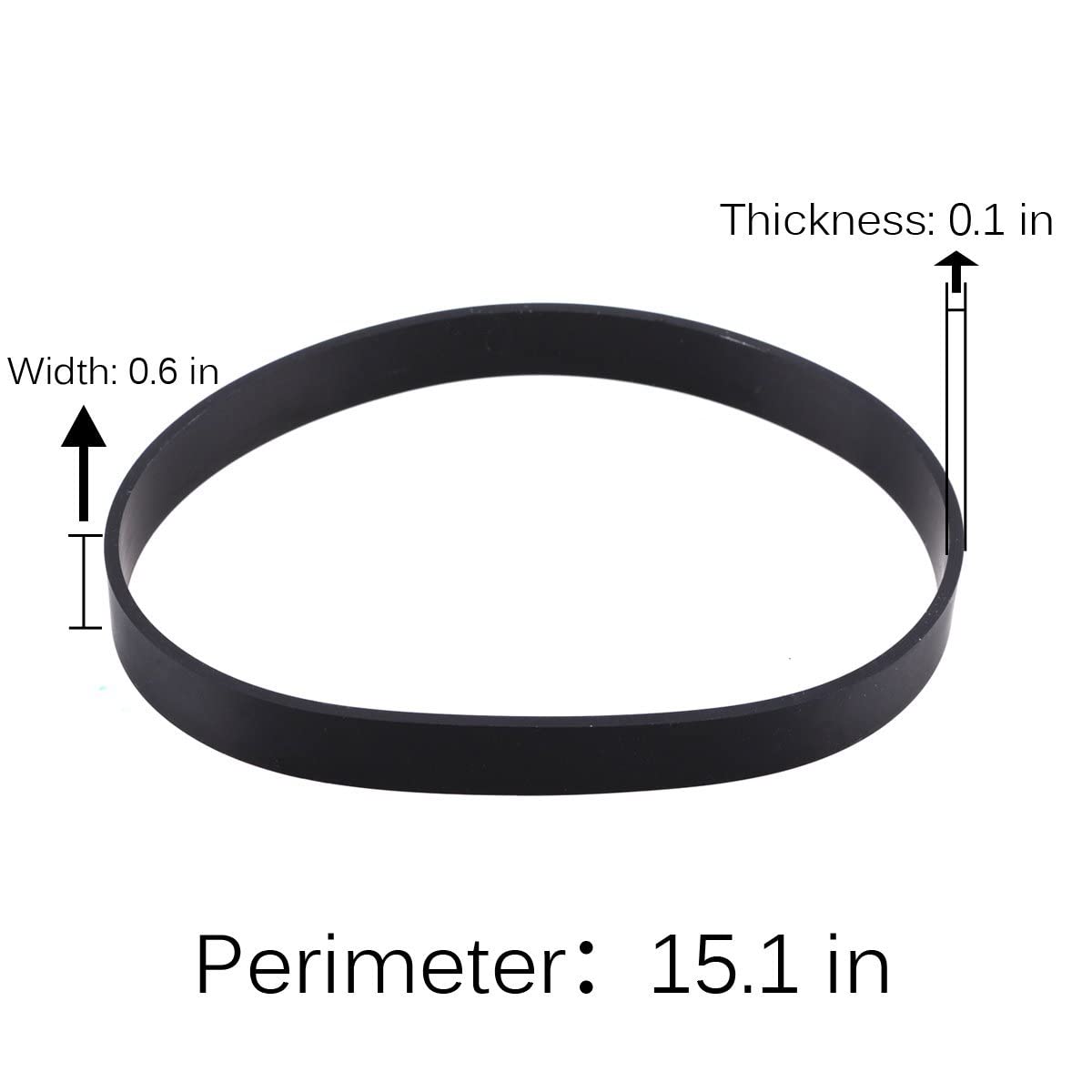 2 Pack Bissell Vacuum Cleaner Replacement Belts - Compatible with Style 7, 9, 10, 12 & 14 Upright Vacuums - Part No# 3031120 32074 - Perfect for Home Cleaning and Maintenance