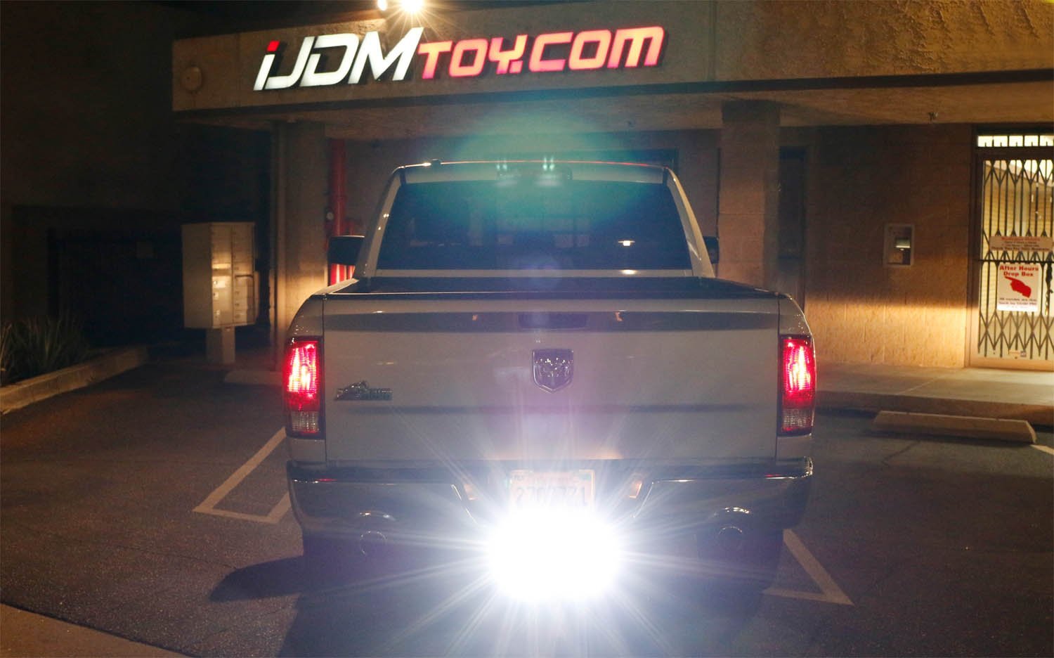 40W LED Pod Lights with Backup Tow Hitch Bracket & Wiring Kit - Compatible with 2003+ Dodge RAM 1500/2500/3500 Trucks - Perfect for Off-Roading, Camping & Nighttime Visibility