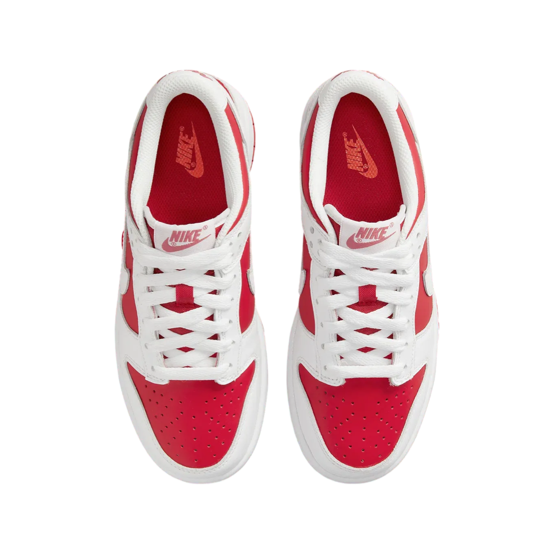 Nike Dunk Low GS Sneakers - Championship University Red & White - Kids' Basketball Shoes for School & Casual Wear