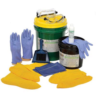 Acid Eater Battery Acid Spill Kit - Emergency Acid Neutralizer for Car, Truck & Industrial Battery Leaks | Workplace & Garage Safety Solution