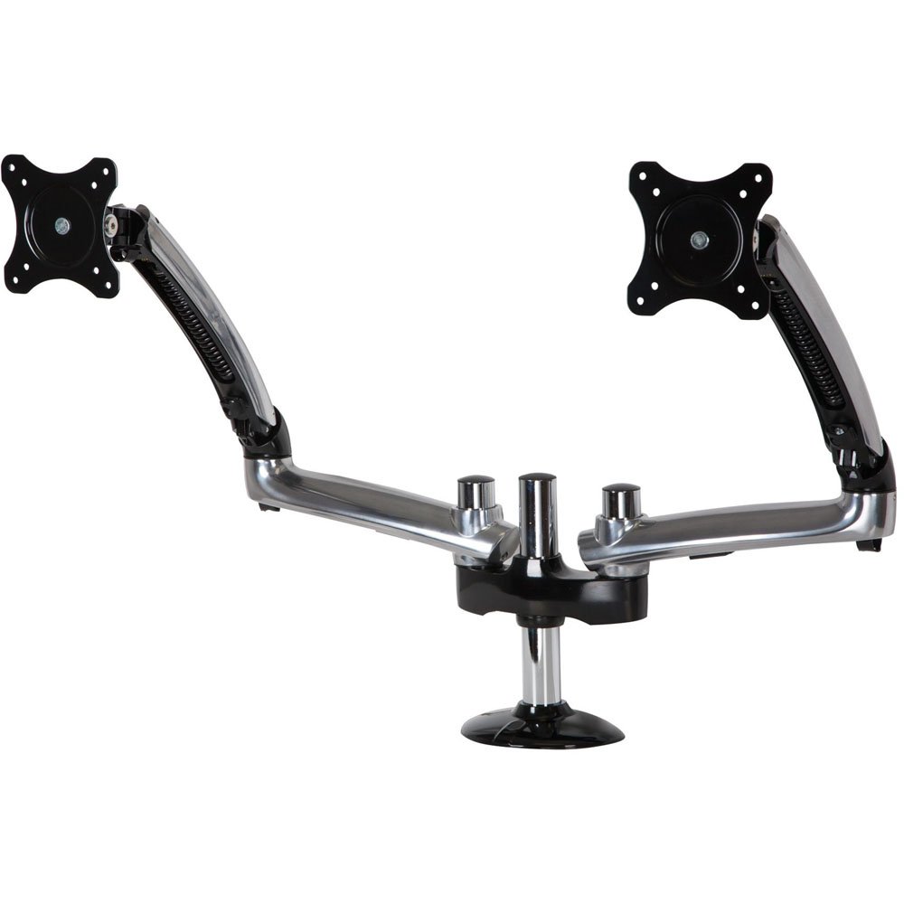 Peerless LCT620AD-G Adjustable Desktop Monitor Mount Kit - Heavy Duty VESA 75x75/100x100 Compatible for 13-27
