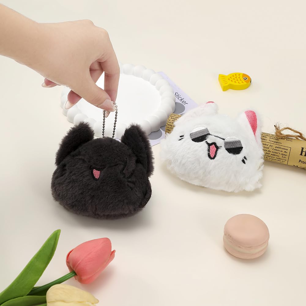 JJK Inspired Geto Keychain Plush - Anime Keyrings for Best Friend, Perfect for Backpacks, Gifts, and Cosplay Accessories