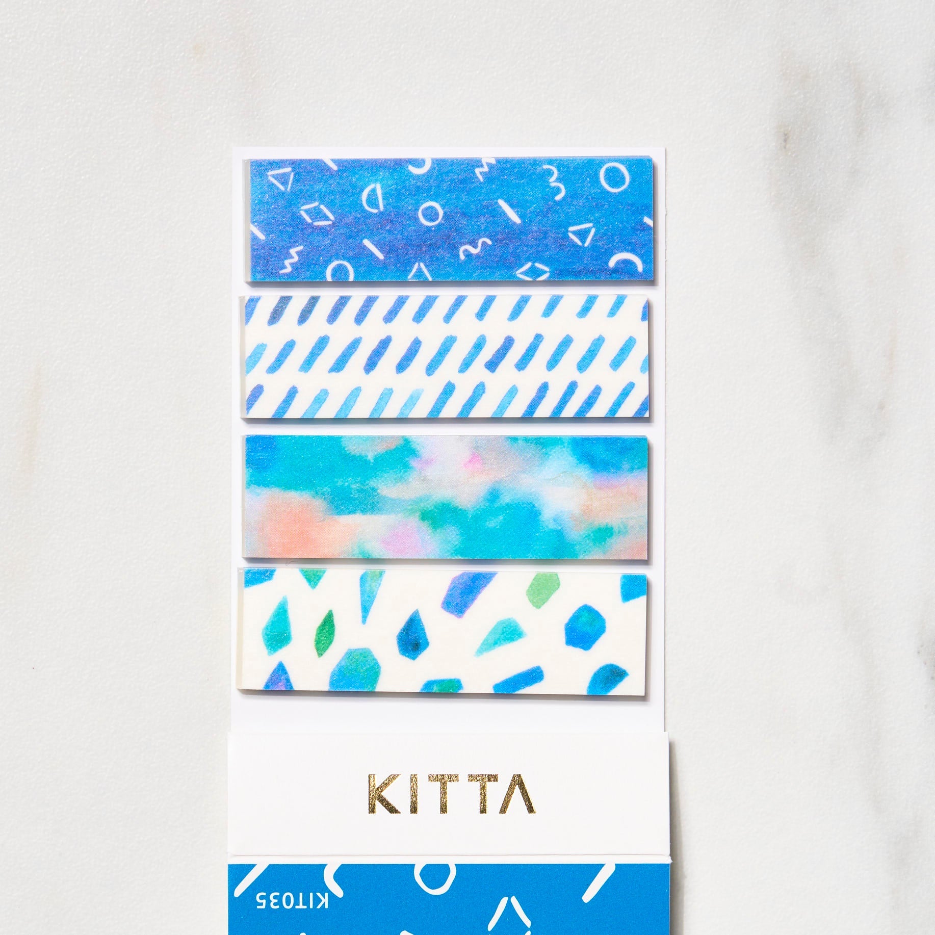 KITTA Basic 2/6 Masking Tape Stickers by KING JIM - Decorative Washi Tapes for Scrapbooking, Journaling, DIY Crafts & Office Organization