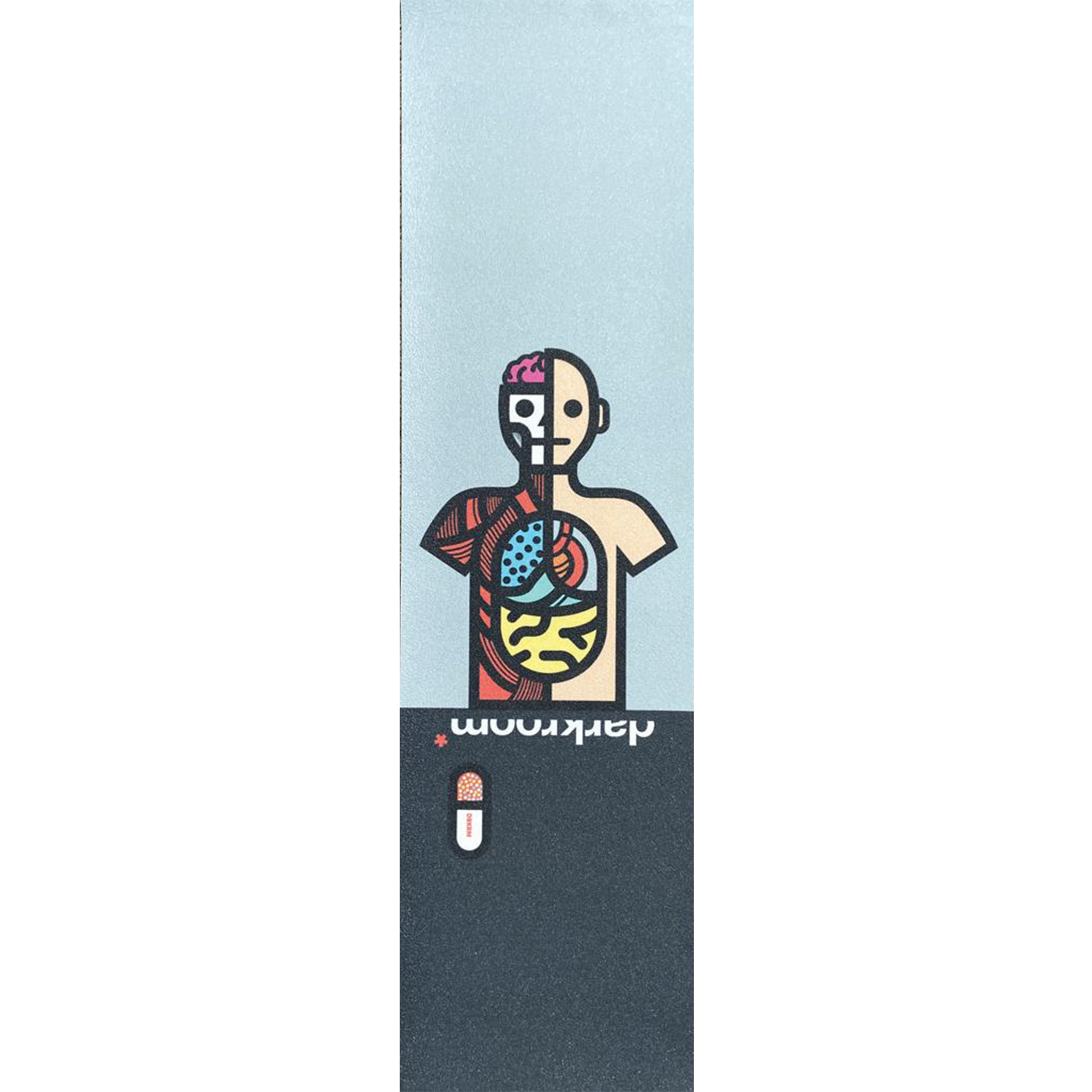 Premium Darkroom Skateboard Grip Tape - 100% Original Non-Slip Deck Adhesive for Enhanced Control - Perfect for Street Skating, Tricks & Longboard Safety