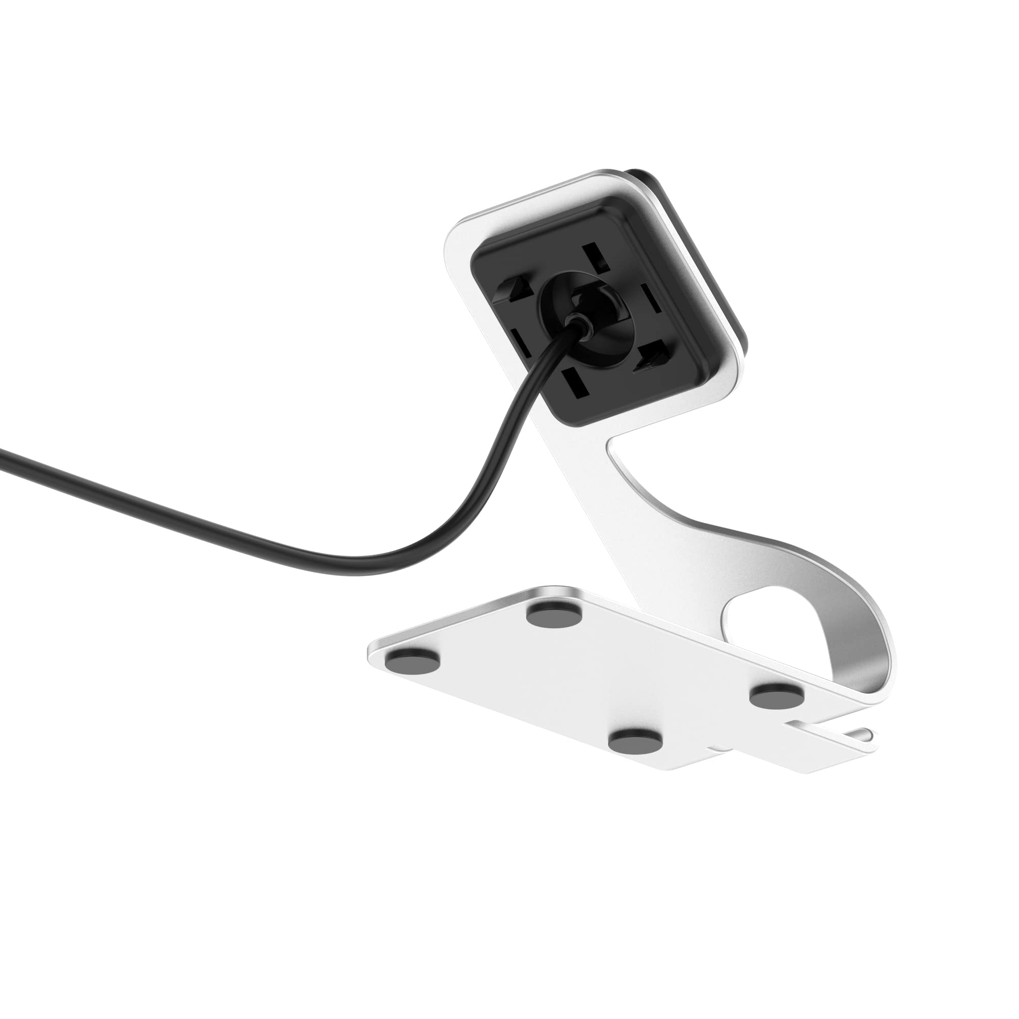 Magnetic Charging Stand for Amazfit GTS 3/GTR 3/GTR 3 Pro - Portable USB Charger Dock with Cable | Replacement Charger Cord (Silver) | Perfect for Home, Office & Travel Use