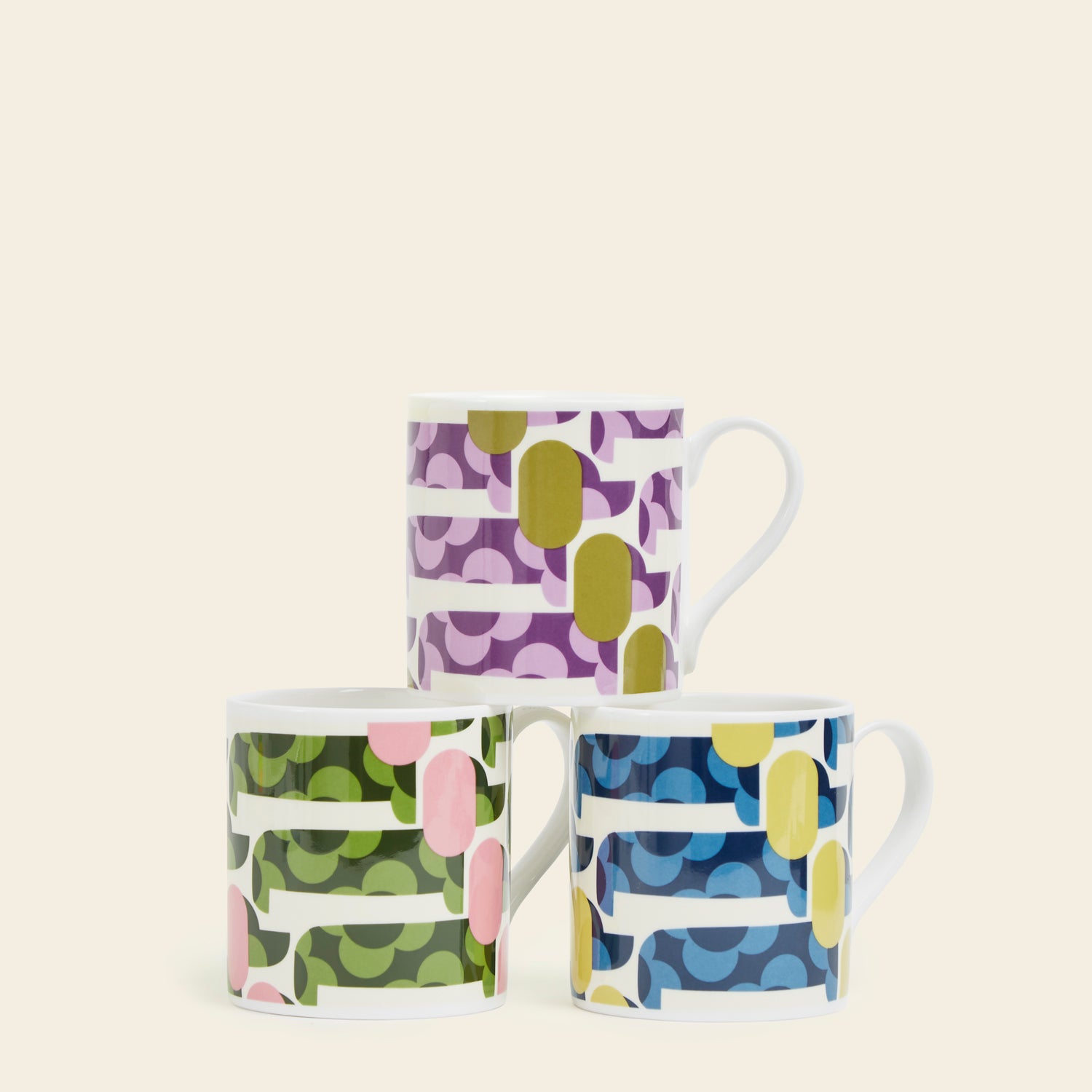 Premium Large Coffee Mugs Set of 3 - 16oz Ceramic Cups with Dog Show Design - Perfect for Tea, Hot Chocolate & Office Use - Dishwasher & Microwave Safe